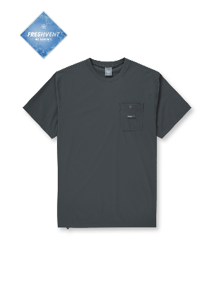 Pocket Woven T-Shirts D.Grey